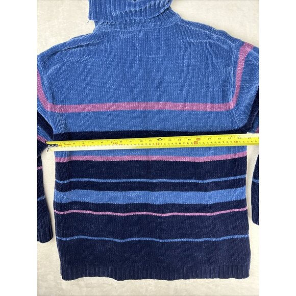 Vintage Knit-set XL striped Women’s Turtleneck Sweater Soft Cozy EUC Extra Large - Picture 7 of 8